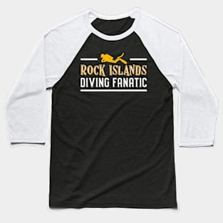 Rock Islands Diving Fanatic Diver Baseball T-Shirt